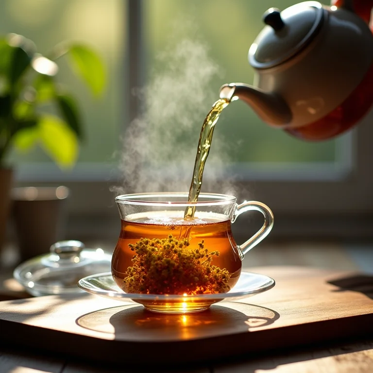 Preparo do chá de tília passo a passo.