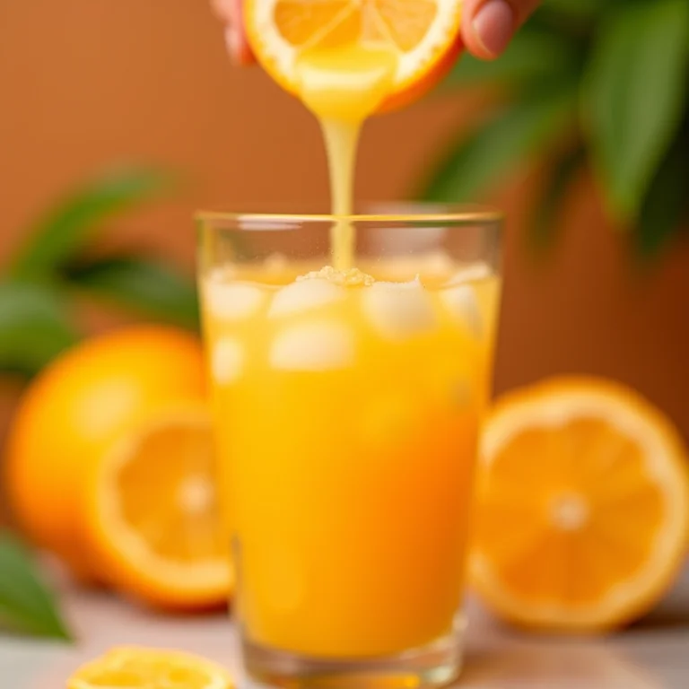 Preparo do suco de pomelo