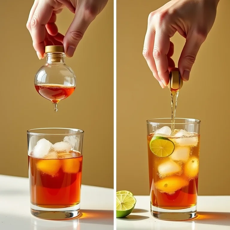 Preparo passo a passo de chá gelado com tequila.