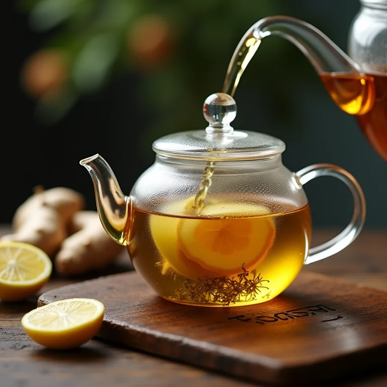 Preparo passo a passo do chá de erva doce e gengibre