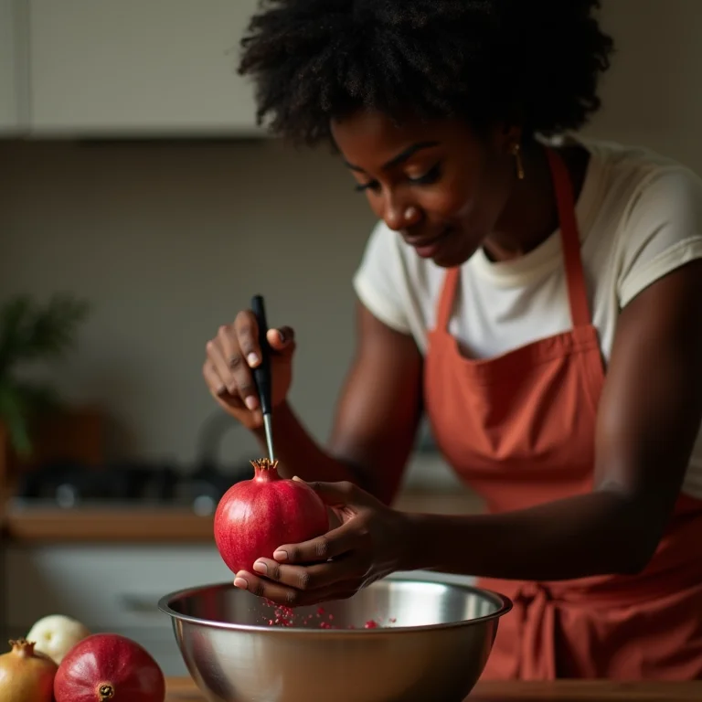 Prevenção de manchas de romã
