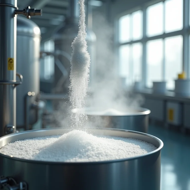 Processo de produção do glutamato monossódico.