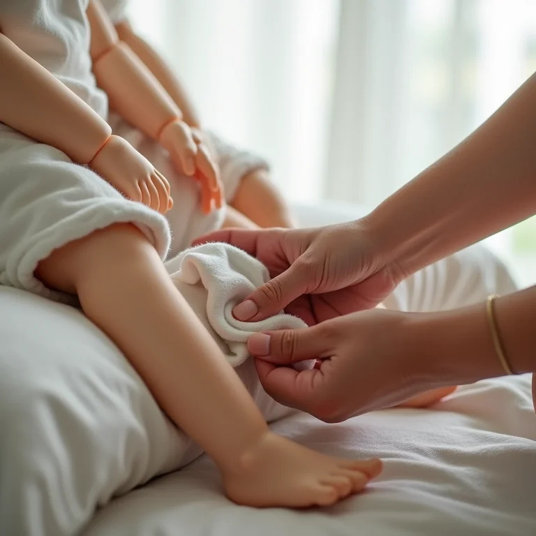 Removendo mancha de caneta da boneca passo a passo