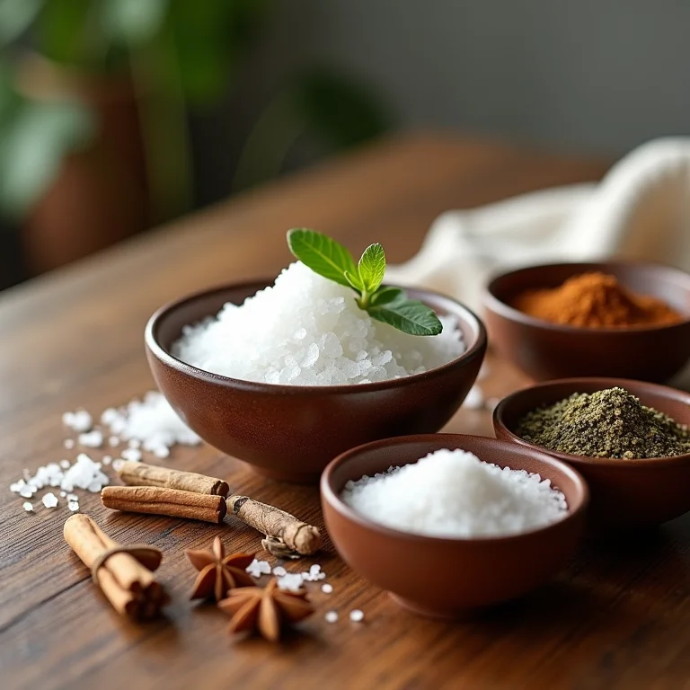 Sal de parrilla temperado com ervas e especiarias