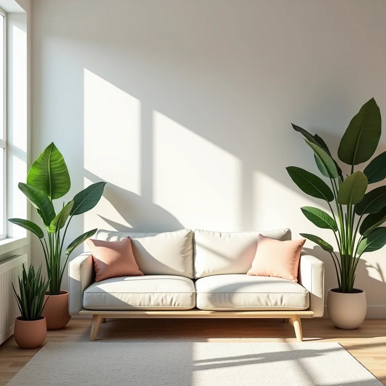 Sala de estar com jardim de inverno em perfeita harmonia.