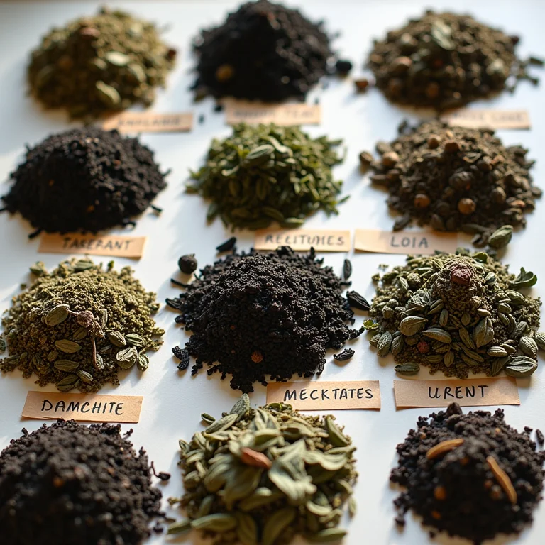 Seleção de chás para infusão gelada