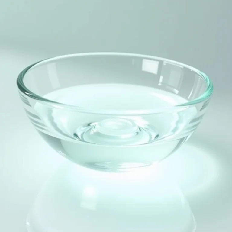 Solução de limpeza caseira para mesa de vidro.