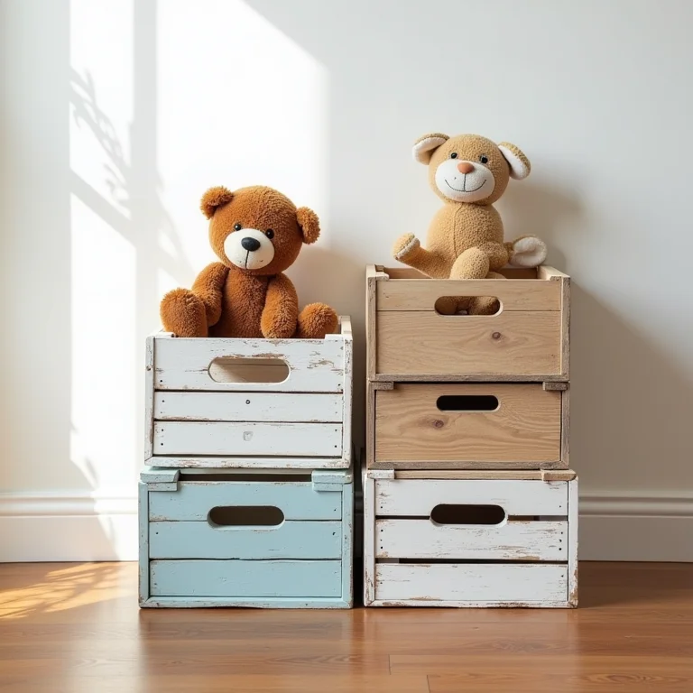 Soluções DIY para organizar brinquedos.