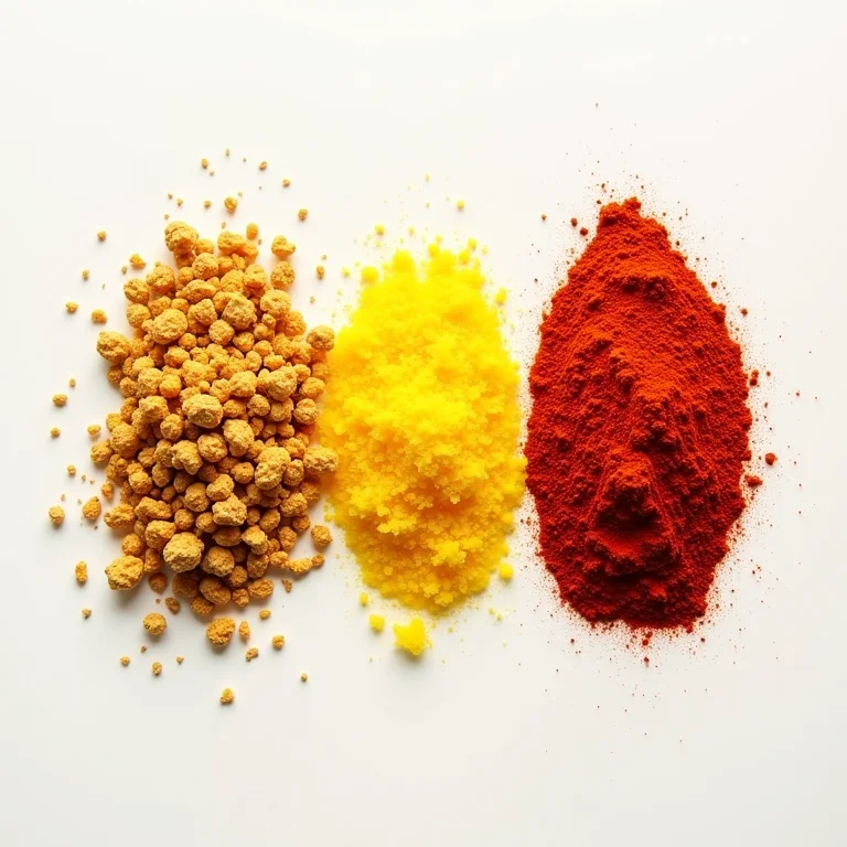 Sumagre, raspas de limão e páprica lado a lado