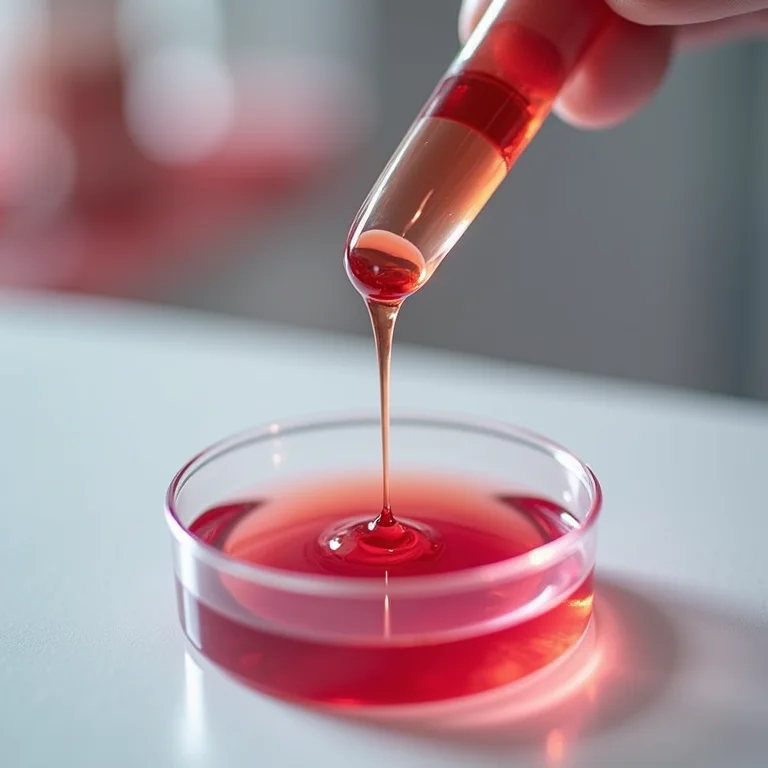 Teste de laboratório mostrando o impacto do chá de hibisco no esmalte dentário.