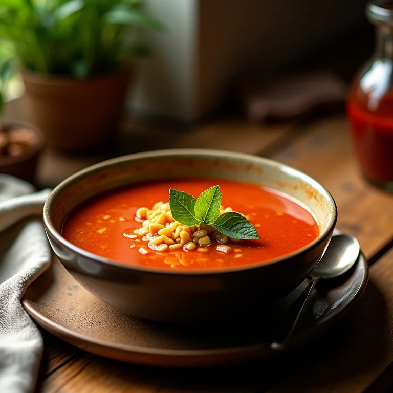 Tigela de sopa de azedinha