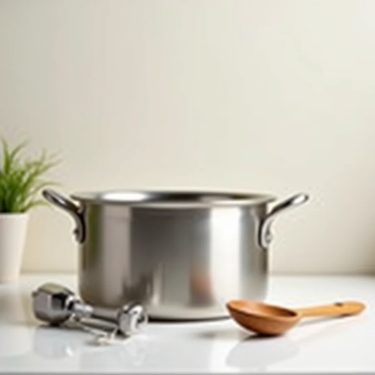 Utensílios para fazer pipoca doce cremosa