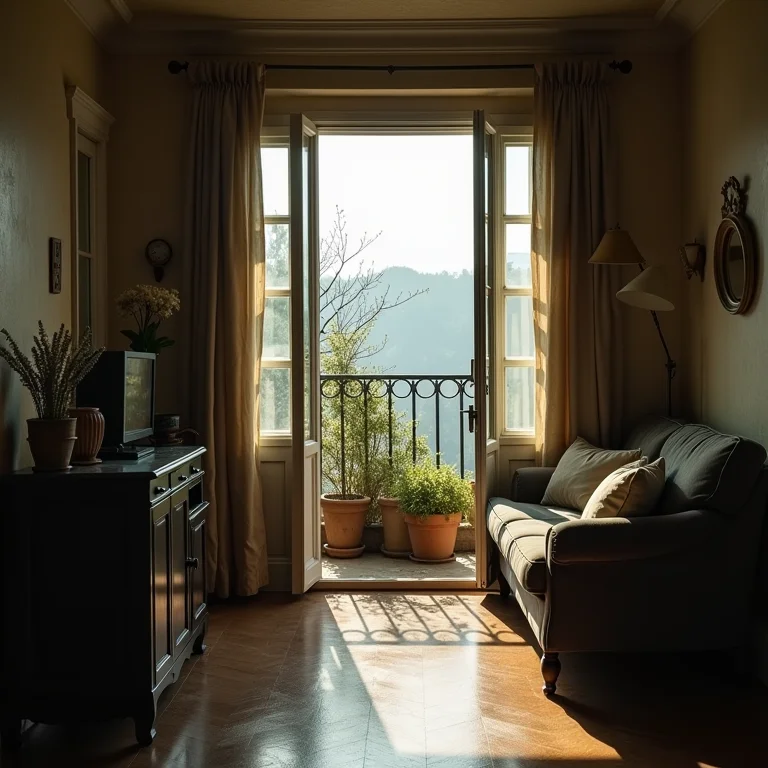 Varanda abafada sem ventilação adequada