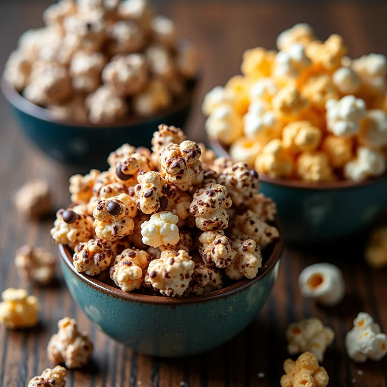 Variações da pipoca doce