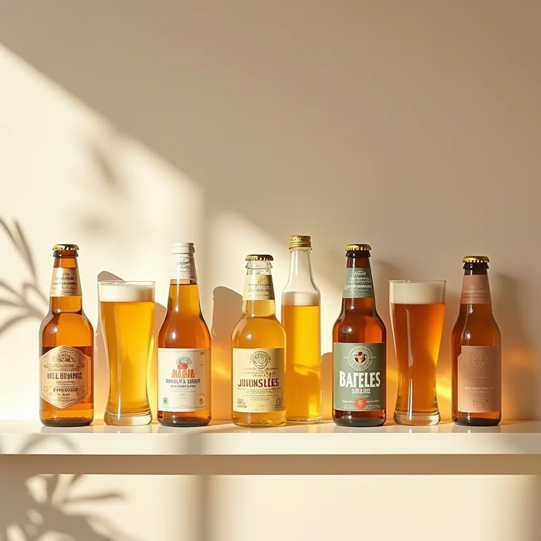 Várias marcas e embalagens de cevada solúvel em uma prateleira