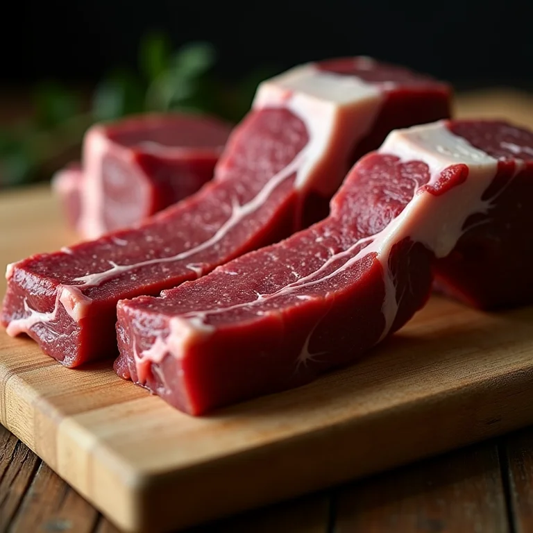 Variedade de cortes de carne para caldo