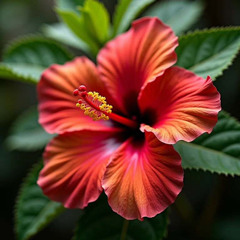 Variedade de ingredientes naturais, incluindo hibisco, para potencializar os benefícios do chá.