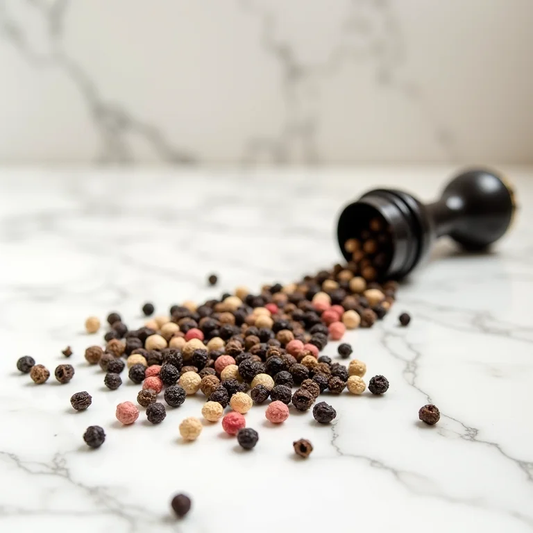 Variedade de pimentas do reino para um toque clássico e sofisticado.