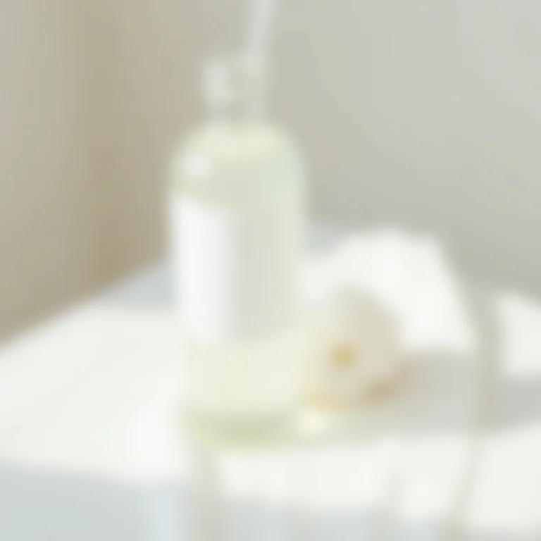 Vinagre branco sendo usado para remover manchas