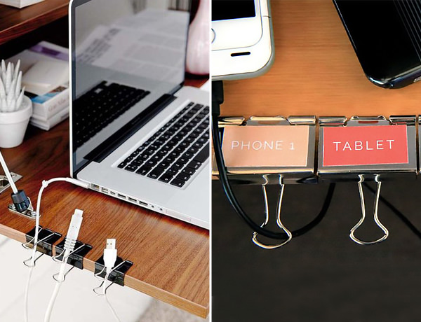 Dica 1: Calhas Organizadoras Sob a Mesa: Adeus, Fios Pendurados! - inspiração 2
