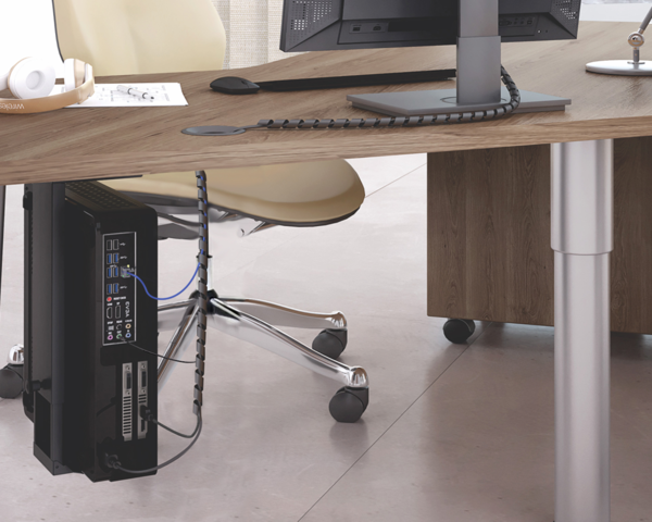 Dica 1: Calhas Organizadoras Sob a Mesa: Adeus, Fios Pendurados! - inspiração 3