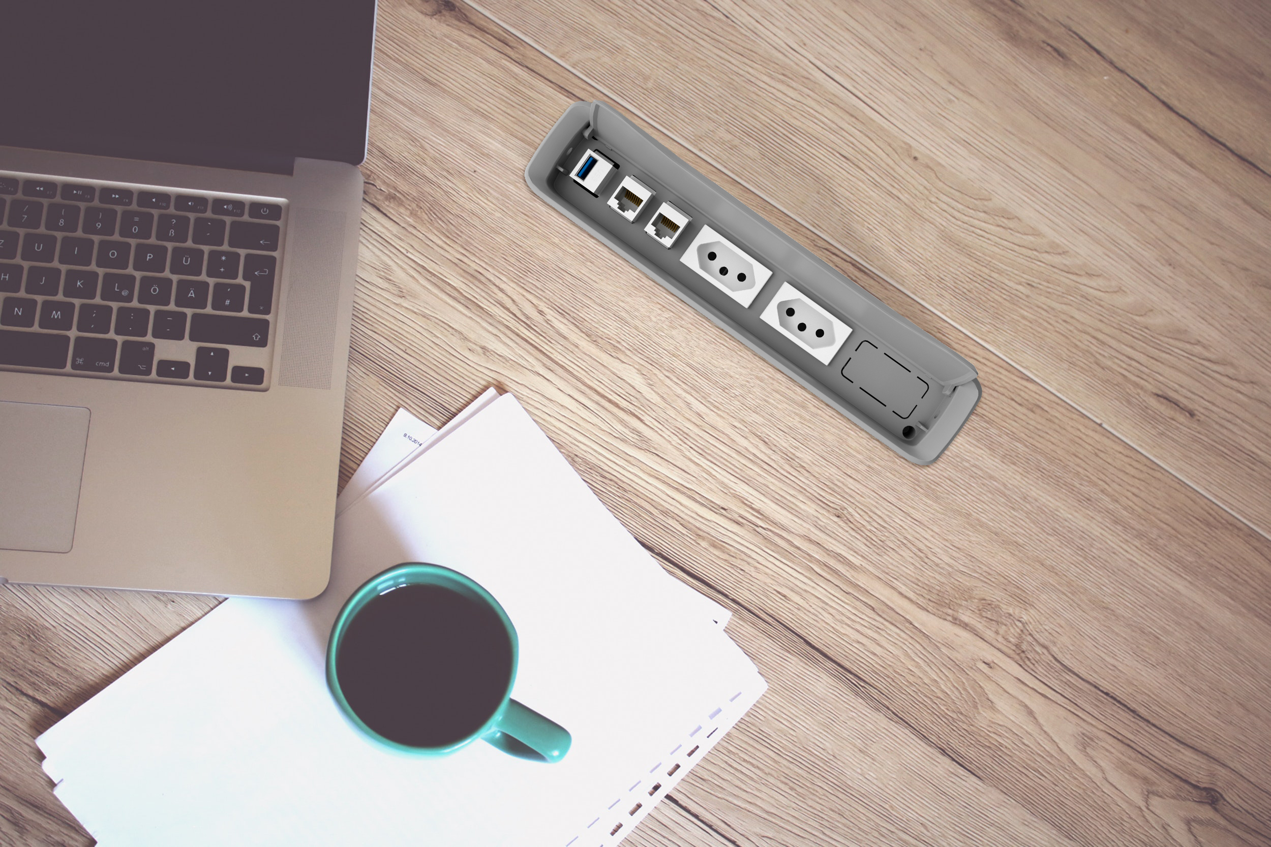 Dica 6: Suporte de Monitor Articulado: Elegância e Cabos Escondidos - inspiração 1