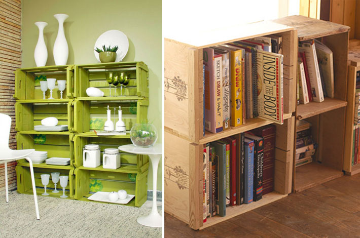 Estante Minimalista: Menos é Mais com Caixotes - inspiração 3