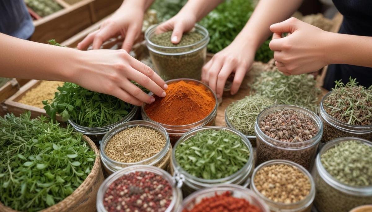 Técnicas para usar ervas e temperos naturais na culinária