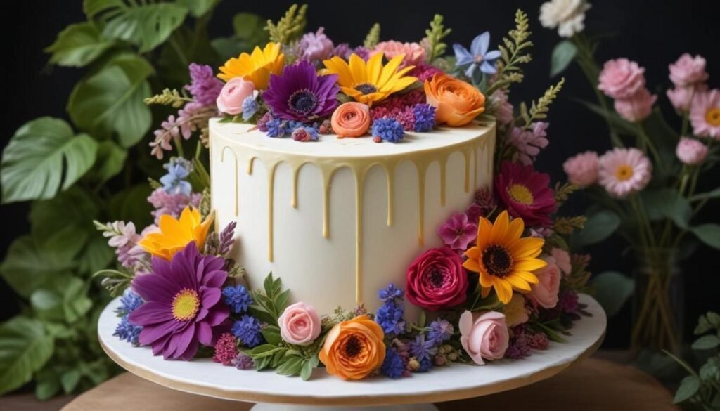 Bolo floral decoração natural 2026: tendências irresistíveis para festas