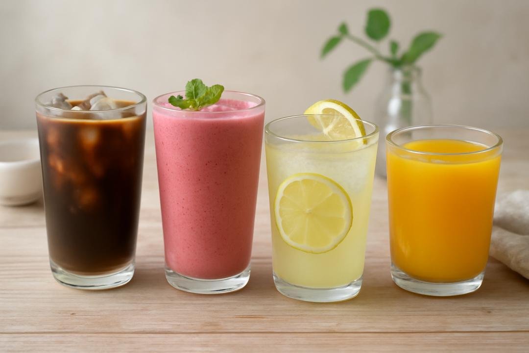 Receitas criativas para preparar bebidas geladas em casa